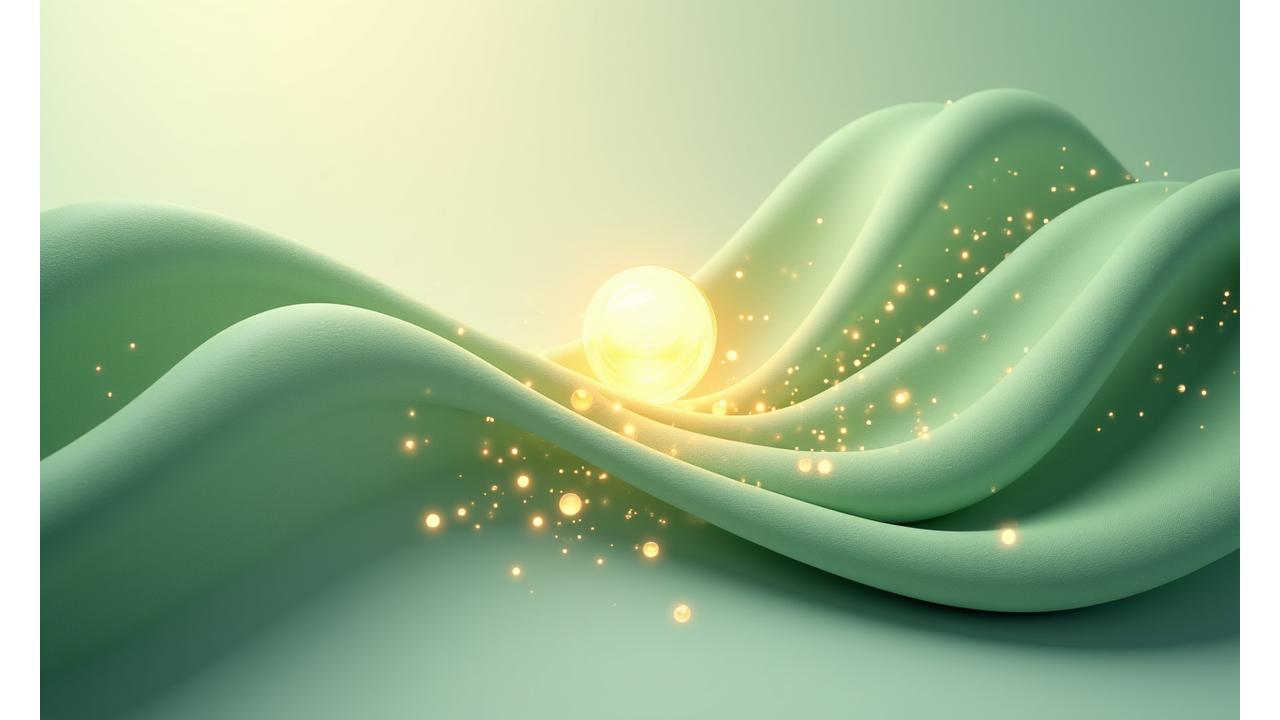 Astrattazione di un percorso di crescita personale e benessere con elementi naturali e tecnologici.