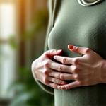 Persona che pratica tecniche di respirazione profonda per il sollievo dallo stress.