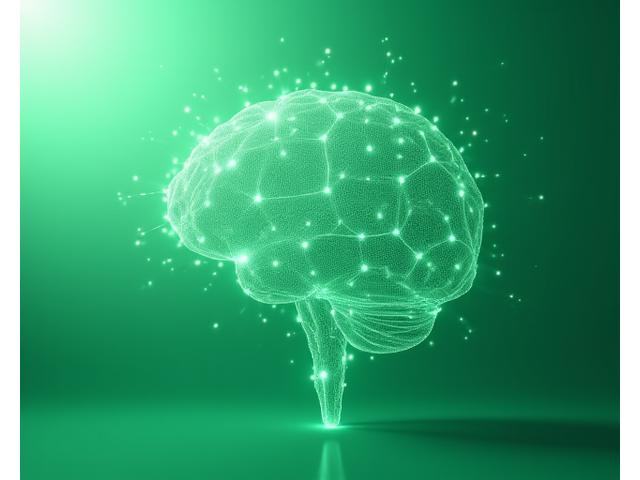 Infografica astratta che illustra il processo decisionale di un algoritmo, con icone di dati interconnessi come sonno, nutrizione, stress, attività fisica.