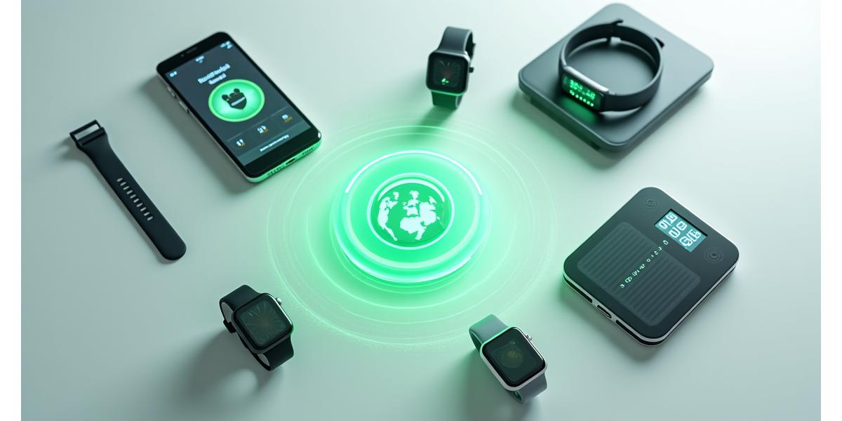 Diversi dispositivi di benessere come smartwatch, bilance smart e monitor del sonno connessi all'app Vitalia Ora.