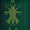 Icona futuristica che rappresenta l'ottimizzazione del corpo con circuiti e un cuore stilizzato.
